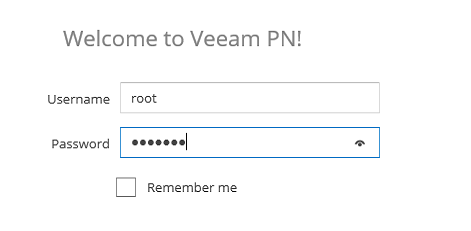 Veeam PN configuration